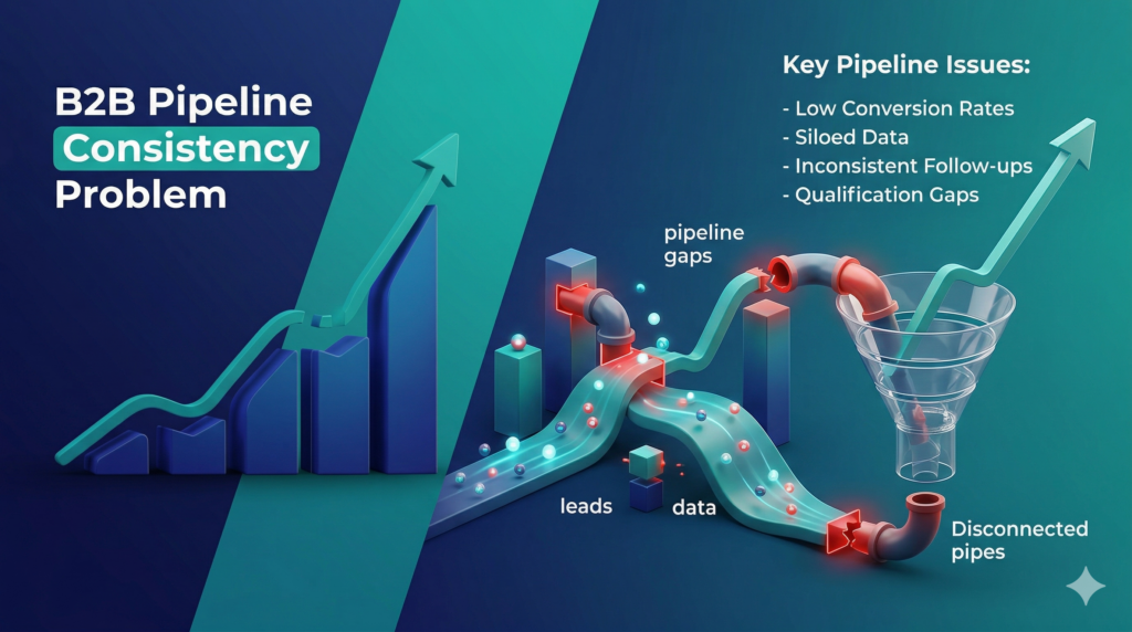 A strategic sales framework detailing lead generation workflows and revenue forecasting metrics required to establish long-term B2B pipeline consistency and predictable enterprise growth.